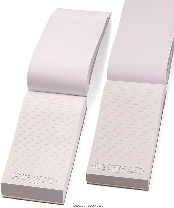 WORLD TRAVELER Eccolo A Thought a Day List Pad with 365 Inspirational Quotes for Notes, Memos - A Year of Positive Thinking, To Do List Notepad, Size 5X8, 5X8 Pink