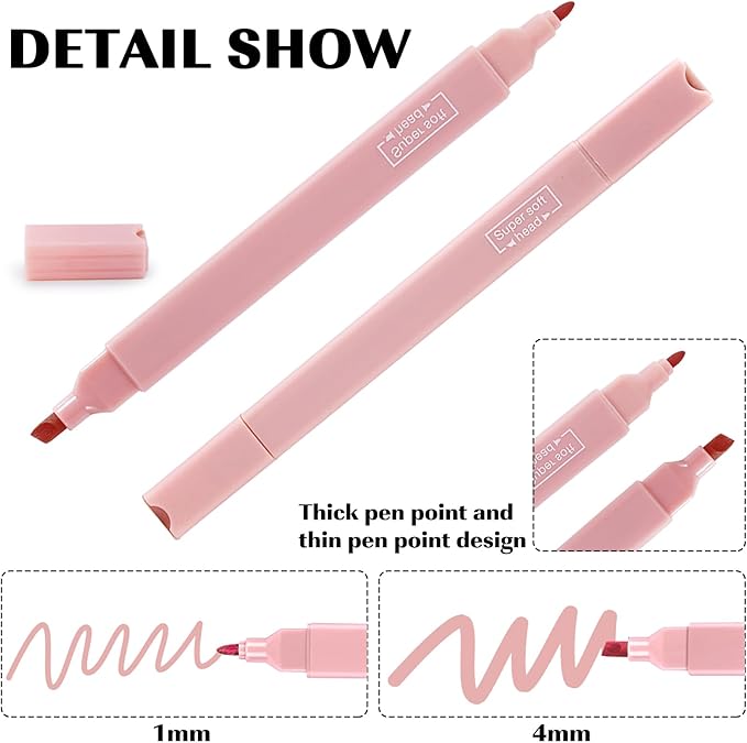 Lestp 22 Pcs Bible Study Supplies Bible Highlighters No Bleed Assorted Colors Pens 1000 Sheets Transparent Sticky Notes with 2 Black Pens Pastal Highlighters Dual Tips Morandi Book Tabs Sticky Index
