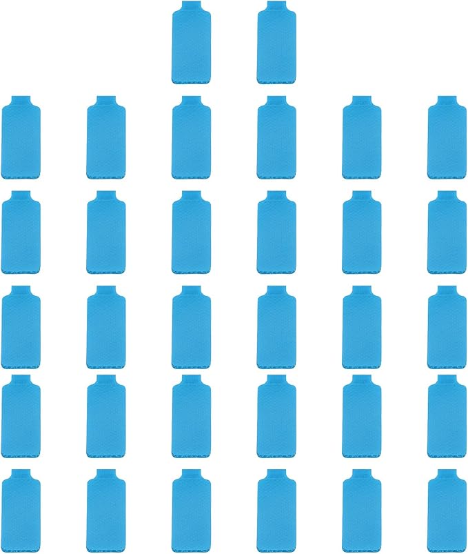 PATIKIL 3.5 x 0.8 Inch Cable Labels, 32 Pcs Electronic Cable Identification Tags Nylon Write on Wire Labels Rectangle Cord Tags Labeling for Electronics Management Organization, Sky Blue