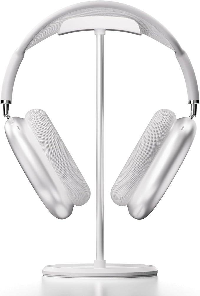 NQQNQQ Headphone Stand【1PACK】 Headphone Holder with Storage Tray Compatible for Max Pro, Beats, Bose and Most Gaming Headphones. 【No Tools Required】 YO-2 (White)