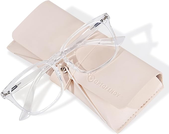 OPTOFENDY Blue Light Blocking Glasses Women Men, Computer Eyeglasses Anti Blue Light Glasses with Anti Eyestrain & UV