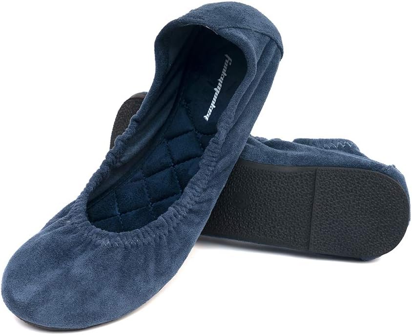 FUNKYMONKEY Women's Ballet Flats Soft Round Toe Comfortable Shoes