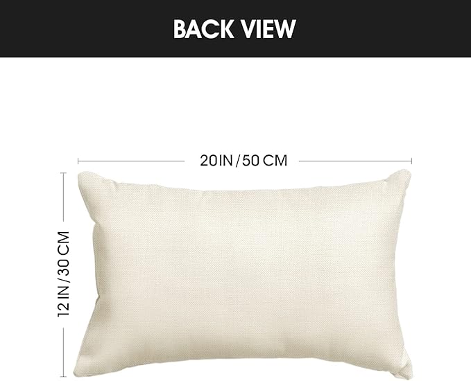 AVOIN colorlife Valentine's Day Envelope Throw Pillow Cover, 12 x 20 Inch Red Heart White Anniversary Wedding Cushion Case Decoration for Sofa Couch