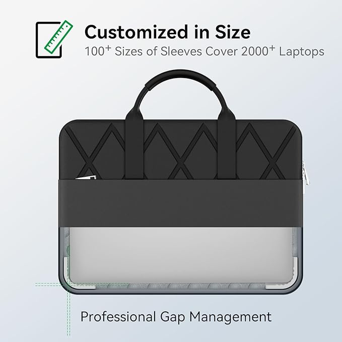 Smatree 18 inch Laptop Sleeve for MSI Stealth A18 AI+ Copilot+PC, for MSI Stealth 18 AI Studio A1V Gaming Laptop, Protective Case with Accessory Pocket, YKK Zipper, Patented Super Corner Design (E813)