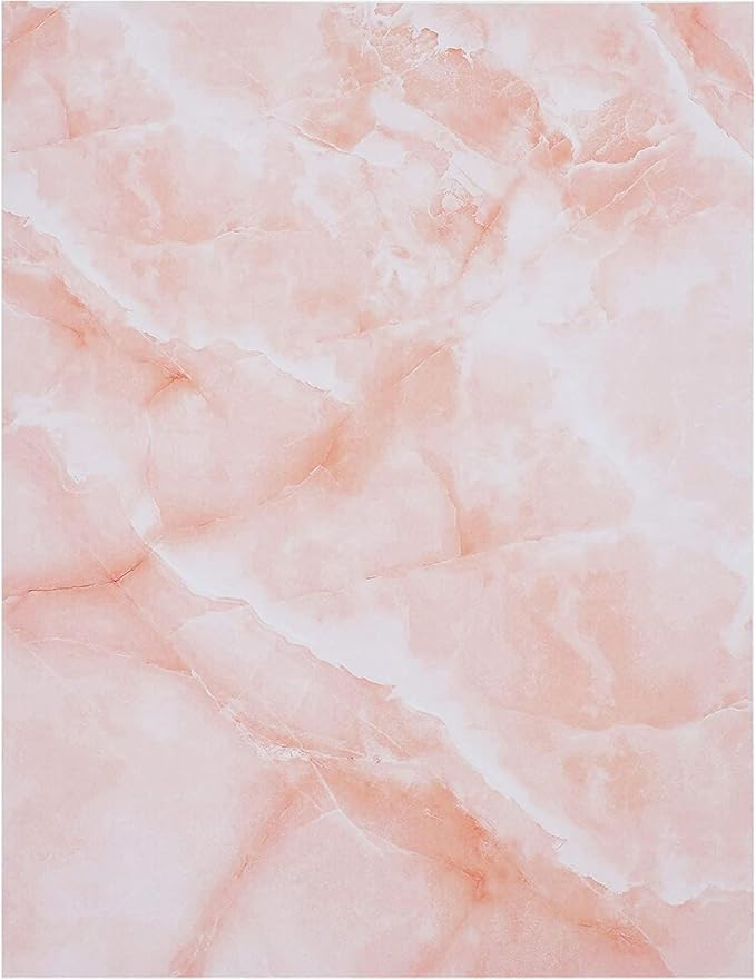 Paper Junkie Marble Printer Paper - 8.5 x 11 In, 96 Sheets, 6 Colors - Decorative Card & Copy Paper for Correspondence - Invitations & Crafts