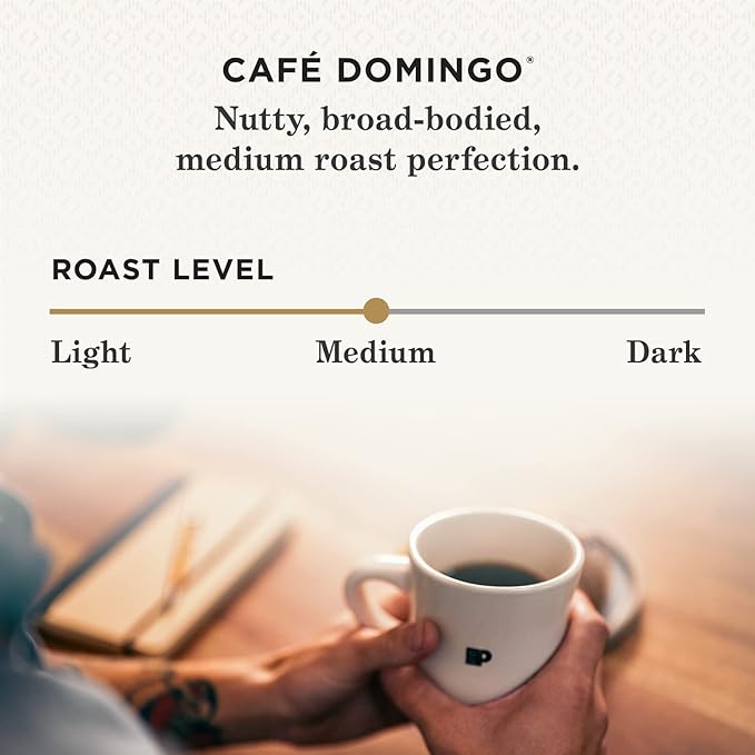 Peet's Coffee, Medium Roast Keurig K-Cup Pods, 100% Arabica Coffee - Café Domingo 54 Count (1 Box of 54 Pods)