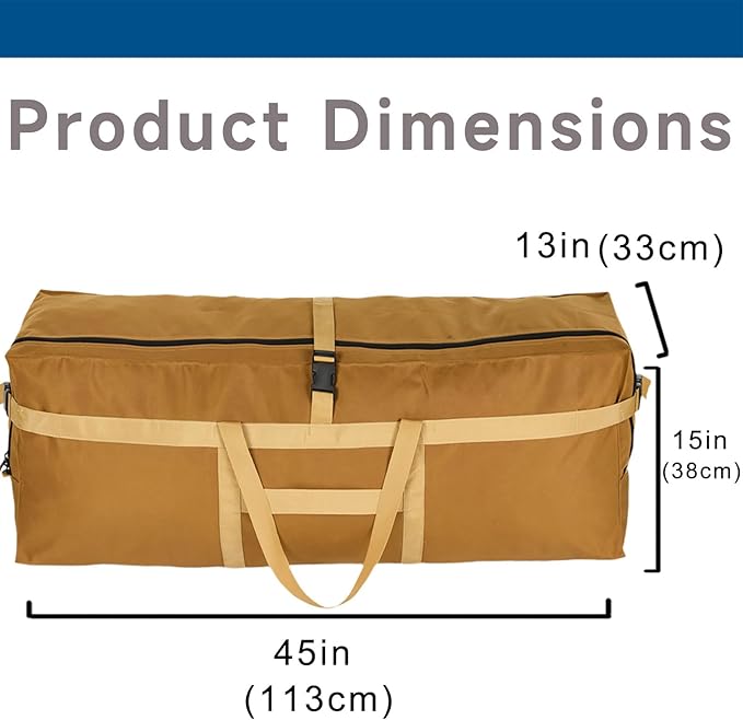 Arxus Large Duffel Bag, Waterproof Carry on Weekend Overnight Storage Bag over Luggage for Airline, Travel, Camping, Moving