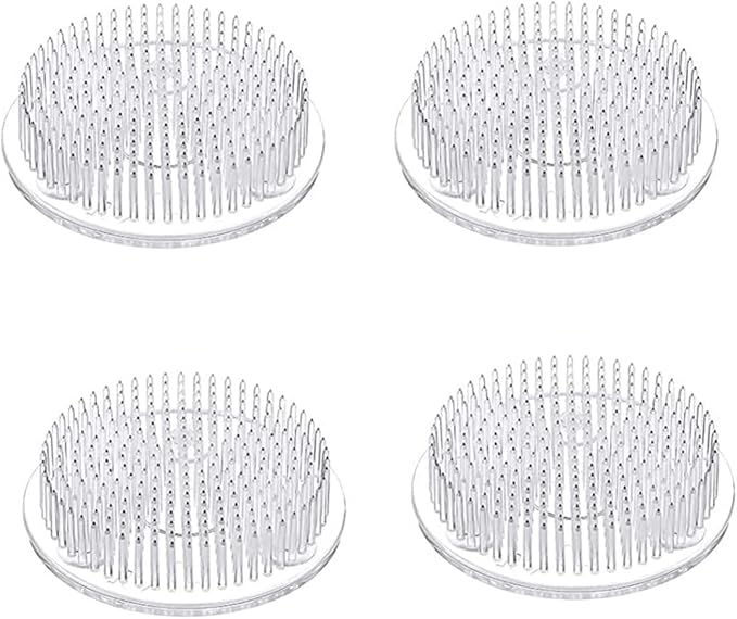 Flower Frog Clear Plastic Pin Frog Flower Arrangement Holder 2.76" Inch (70mm)