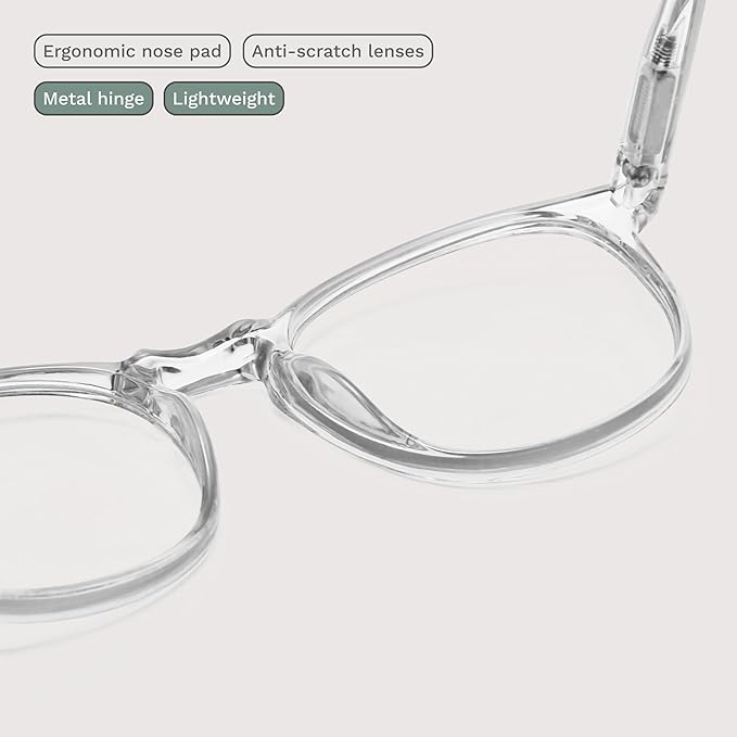 IBOANN Blue Light Glasses for Woman/Men, Fashion Blue Light Glasses Men, Fake Glasses Help Reduce Screen Fatigue