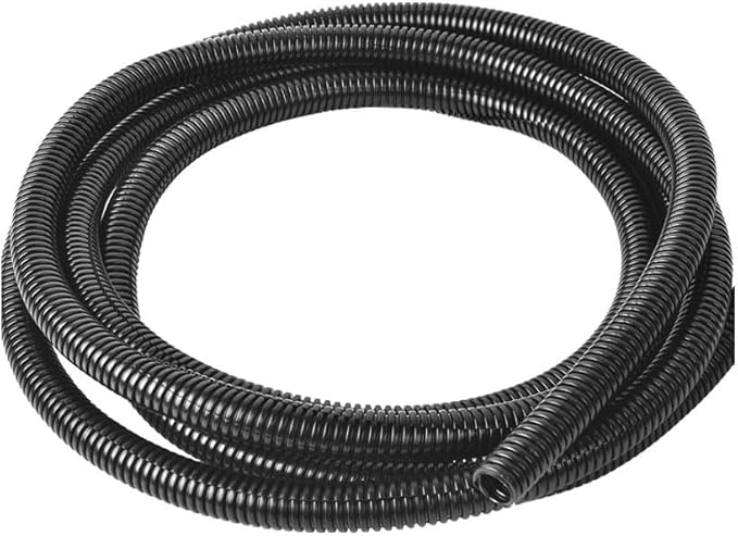 Black 1/4" inch Split Wire Loom Tubing,Alex Tech 32.8ft