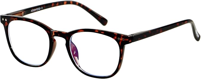 ANDWOOD Blue Light Blocking Glasses Women Men Computer Small Face Clear Bluelight Blocker Eyeglasses Frame
