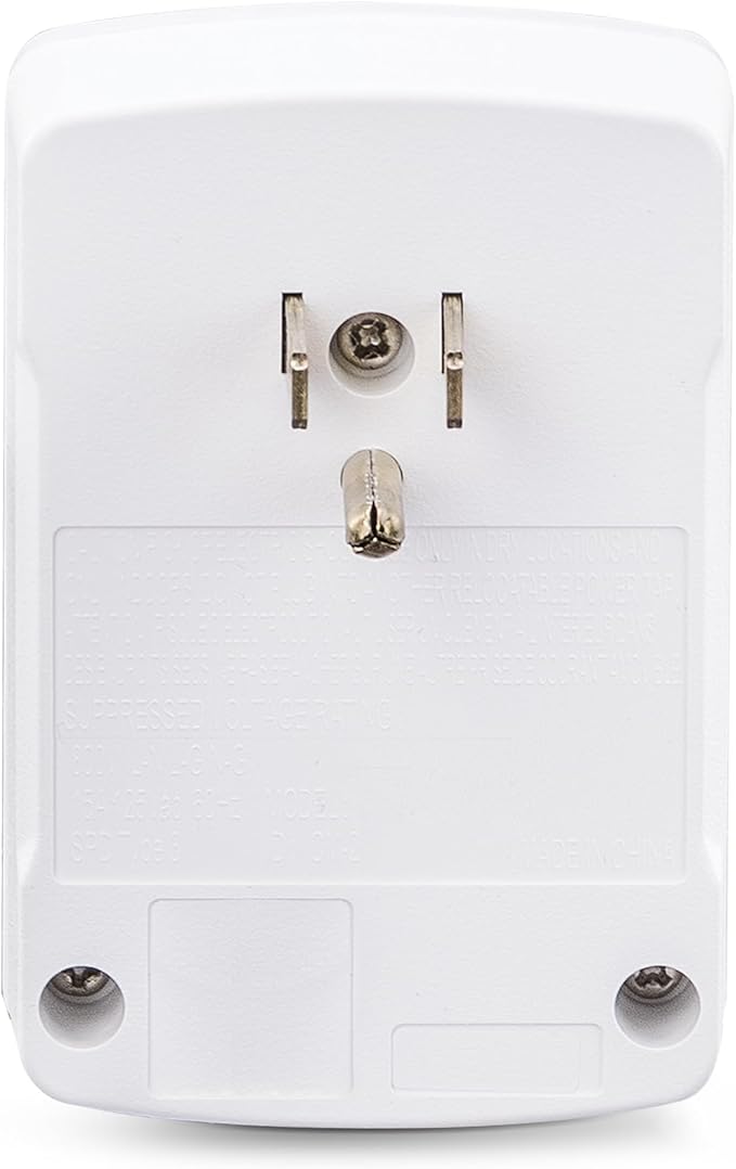 CyberPower CSB100W Essential Surge Protector, 900J/125V, 1 Outlet, Wall Tap, White, UL Listed
