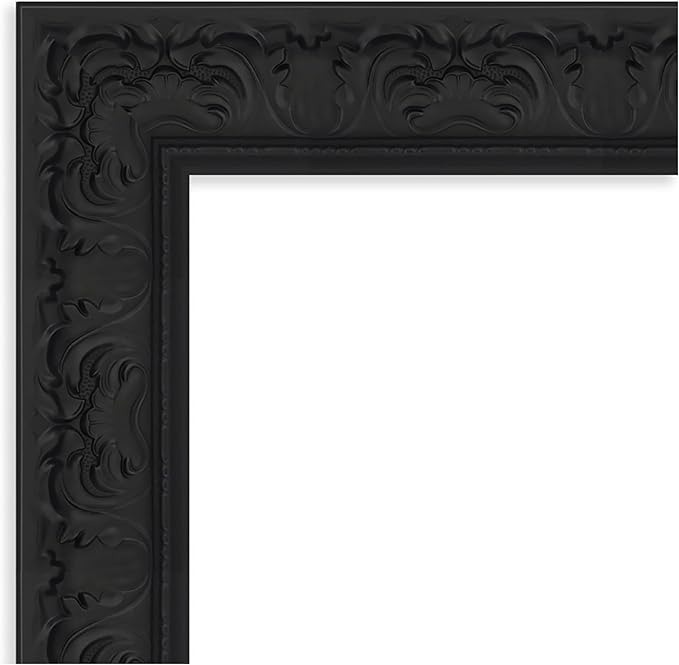 Amanti Art Black Framed Magnetic Board 23x31 Medium Vision Board for use with Magnets, 100% Metal Sheet to Display Items as Office Decor or for Home Organization in mudroom, Kitchen or Kids Room