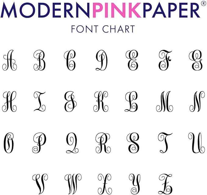 Classic Monogram Stationary Set FOLDED NOTE CARDS, Personalized Stationary Set, Personalized Monogram Stationery, Your Choice of Colors and Quantity
