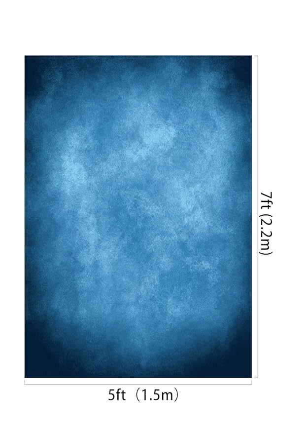 Kate 5x7ft Dark Blue Abstract Backdrops Blue Portrait Professional Backgrounds Retro Backdrop