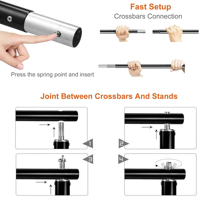 iMounTEK Photo Video Studio 6.56ft x 9.84ft Backdrop Stand Photographic Studio Adjustable Photo Backdrop Stand Kits with a Carrying Bag Photo Backdrop Stand for Parties/Birthday/Wedding