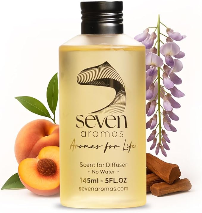 SevenAromas Hotel Scent Diffuser Oil, Luxury Hotel-Inspired Essential Oil for Aromatherapy & HVAC Diffusers – Premium Dropper Bottle - 145 ml 5 FL oz (Santorini)