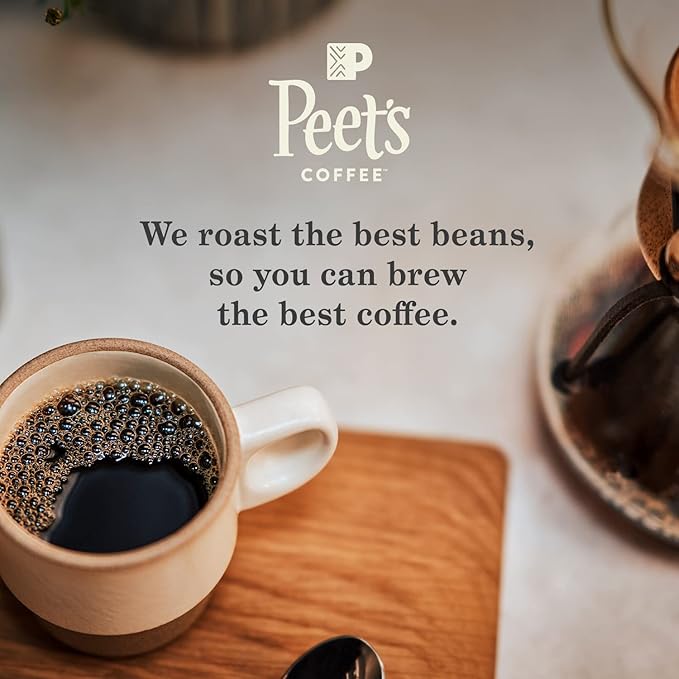 Peet's Coffee, Dark Roast Decaf Keurig K-Cup Pods, Decaffeinated Arabica Coffee - Decaf House Blend 88 Count (4 Boxes of 22 K-Cup Pods)