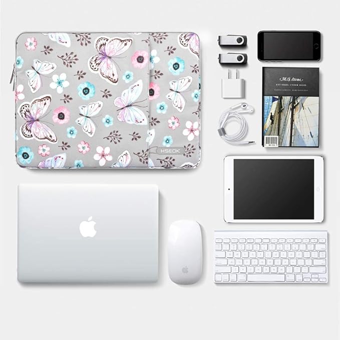 Hseok Laptop Case 15.6 Inch Sleeve, Shockproof Protective Water Repellent with Accessory Pocket,Compatible with Mac Pro 16 inch 2025-2019, Sleeve Bag for Most 15 15.6 16 Notebooks,B01F01