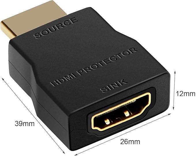 NEWCARE HDMI Surge Protector, Mini Portable HDMI 1.4 Protector for ESD and Surge Protection, Support HDCP 4K 30Hz - 1 Pack
