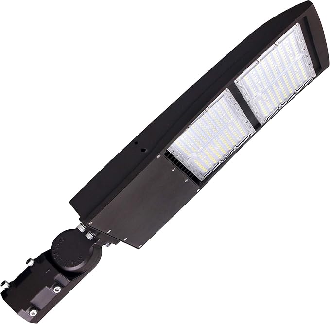LED Flying Direct 300W LED Parking Lot Lights, 20KV Surge Protection LED Shoebox Lights with Slip Fitter Mount, 5000K 1000W MH/HPS Equiv. 39,000LM - 40,500LM, DLC Premium UL cUL AC 100-277V