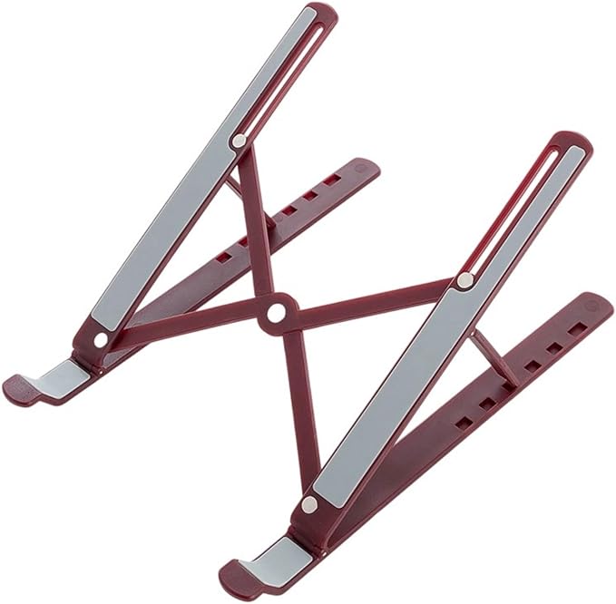 Vryxq Ergonomic Foldable Laptop Stand Portable Desktop Stand Adjustable 6 Gear Vertical Saving Dock for Tablet Foldable Holder