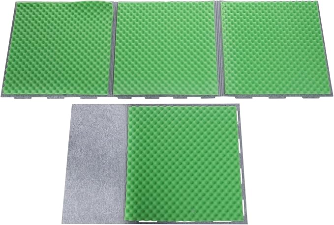 Desktop Soundproof Cover, Portable Vocal Recording Booth Isolation Booth Small Music Recording Studio Vocal Sound Absorbing Shield Sound Proof Foam Panels for Offices,Home,Recording Studios (Green)