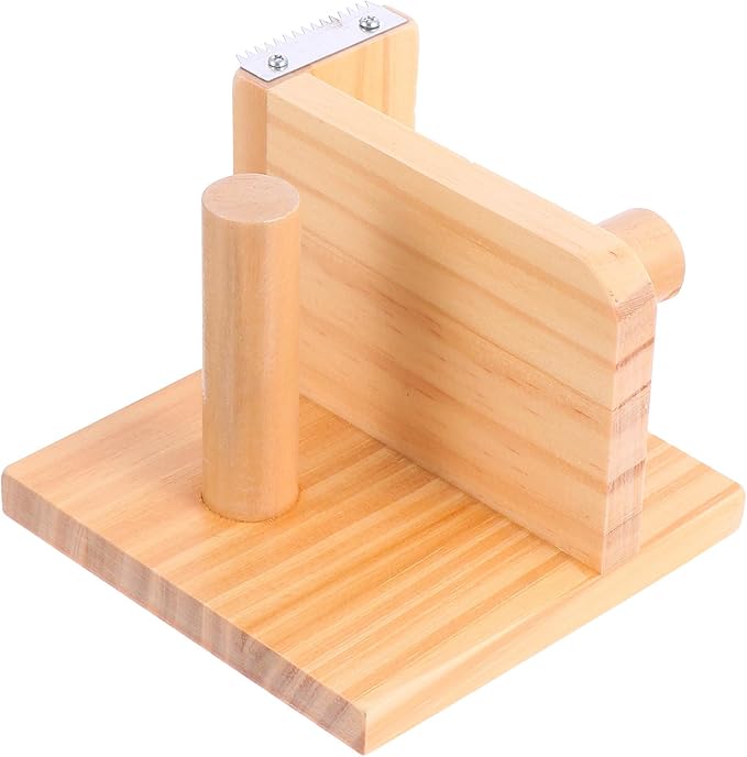 JOINPAYA Wooden Tape Dispenser and Cutter Stationery Tape Holder Desktop Cutting Tool Creative Office Seat for Packaging and Crafts
