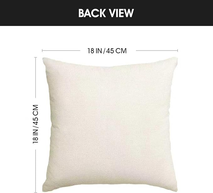AVOIN colorlife Valentine's Day Love Heart Throw Pillow Cover, 18 x 18 Inch Envelope White Anniversary Wedding Cushion Case Decoration for Sofa Couch