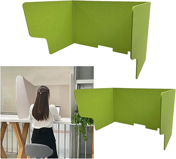 Acoustic Desk Dividers Foldable Privacy Screens 2Pack Portable Partitions Ideal for Office Classroom & School Customizable Soundproofing Solutions