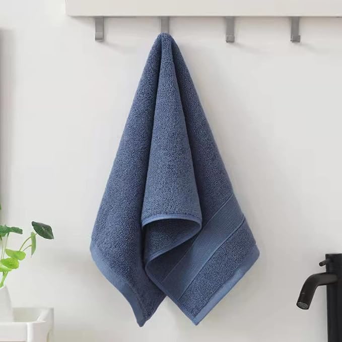 RUIBOLU Hand Towels for Bathroom - Cotton Ultra Soft Highly Absorbent Hand Towel 2 Set, Size 14" x 30" Home Bathroom Hand Towels for Bath, Hand, Face,