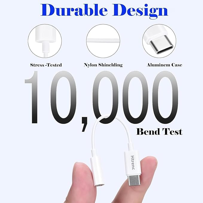 USB C to 3.5mm Headphone Jack Adapter for iPhone17/ iPhone 16/16 Pro/15/15 Pro/Pro Max/Plus, Type C Aux Audio Dongle Cable Cord Compatible with iPad, Samsung Galaxy S23/S23/S22/S21, MacBook（3 Pack）