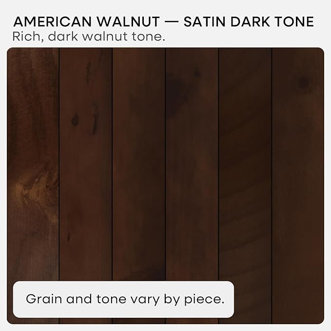 Homeforia Walnut 20 inch Floating Shelf, High End Solid Real Wood 20inch Floating Shelves for Wall Mounted, Dark Brown 20 inches Long Floating Shelves, Heavy Duty Bracket, 20 X 6.5 X 1.75 in, Set of 4