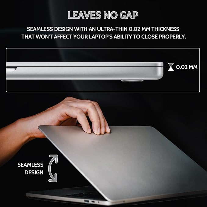 Peslv 360° 4 Way Privacy Screen for Macbook Air 13.6 &13 Inch (2022-2025, M2, M3, M4), Anti Glare Blue Light Spy Filter Private Cover, Bubble-Free Black Security Protector for Mac Laptop