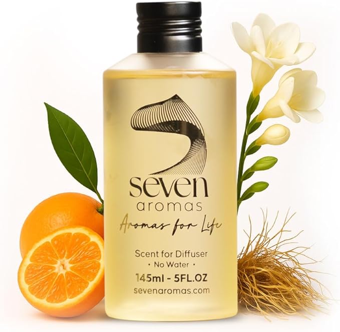 SevenAromas Hotel Scent Diffuser Oil, Luxury Hotel-Inspired Essential Oil for Aromatherapy & HVAC Diffusers – Premium Dropper Bottle - 145 ml 5 FL oz (Purple Lavander)