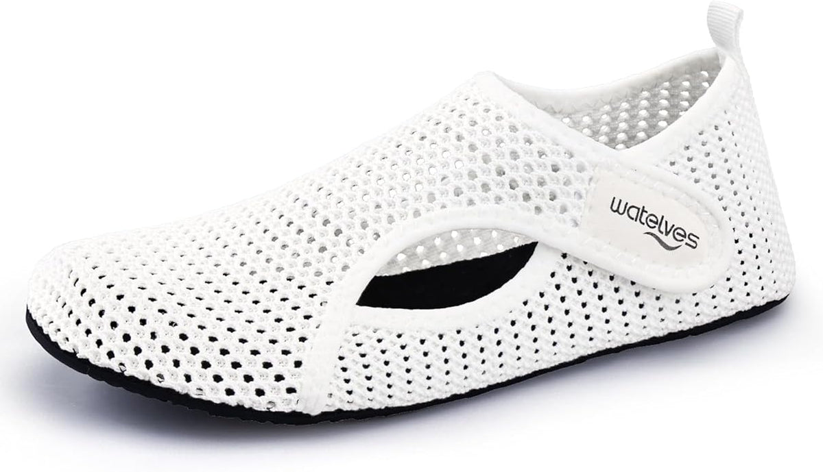WateLves Water Shoes for Women Men Swim Beach Aqua Socks House Slippers Quick Dry Barefoot Travel Shoes with Adjustable Magic Tape for Pool Diving Boating Yoga