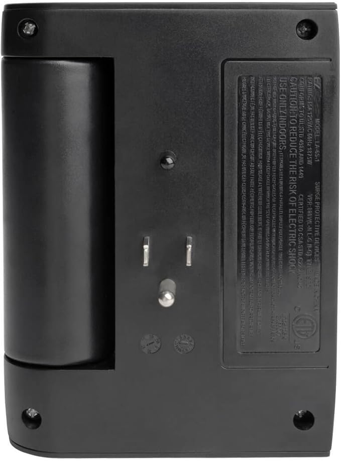 TRIPP LITE 6 Outlet Surge Protector Power Strip, 3 Rotatable Outlets, Wall Tap/Direct Plug in, 1200 Joules, 2 USB Charging Ports, Limited Warranty & $20, 000 Insurance (SWIVEL6USB), Black