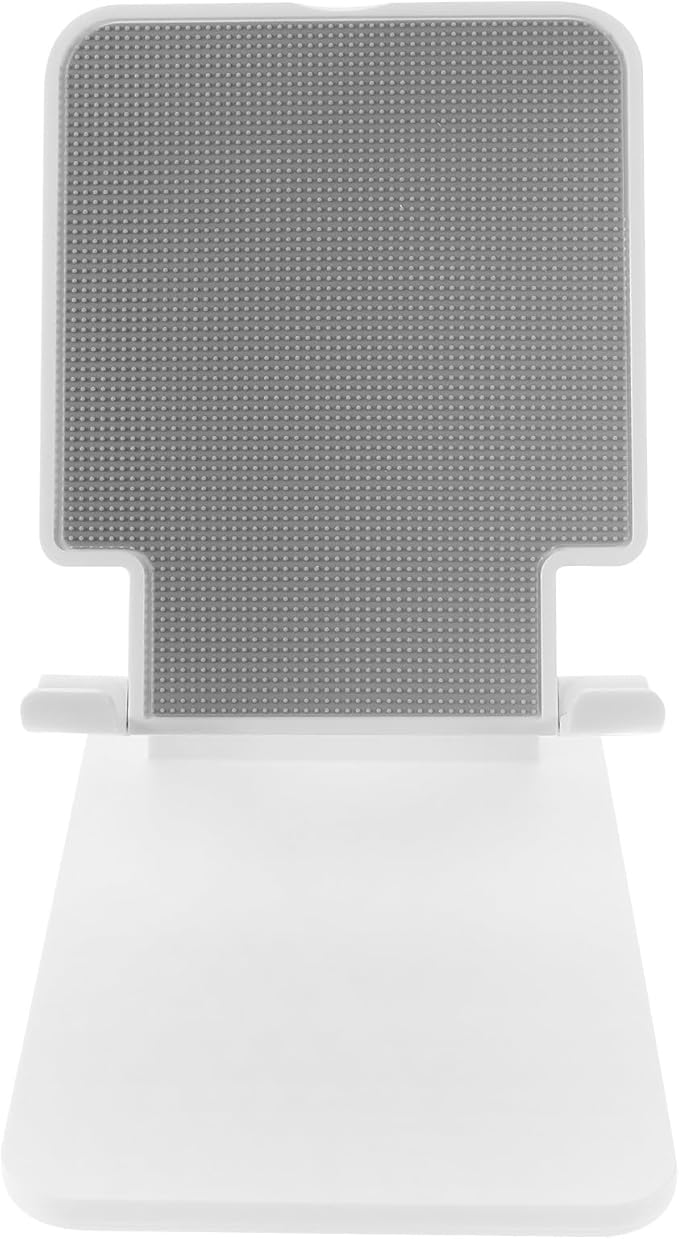 MERRYHAPY Foldable Tablet Stand Adjustable Aluminum Alloy Tablet Holder for Desk Use, Compact Desktop Bracket Compatible with Ipad and Smartphones, Pearl White