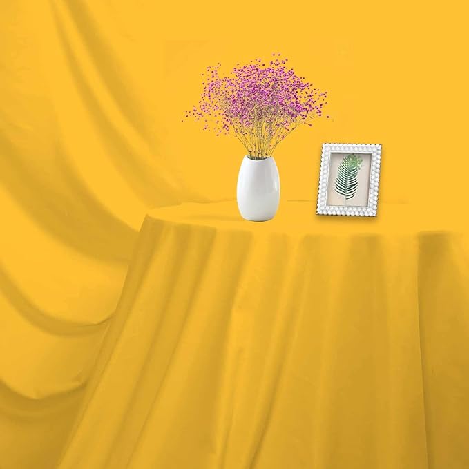Yellow Photo Backdrop for Photoshoot Yellow Background for Photography Photo Backdrop Curtain for Party 6 x 9 FT
