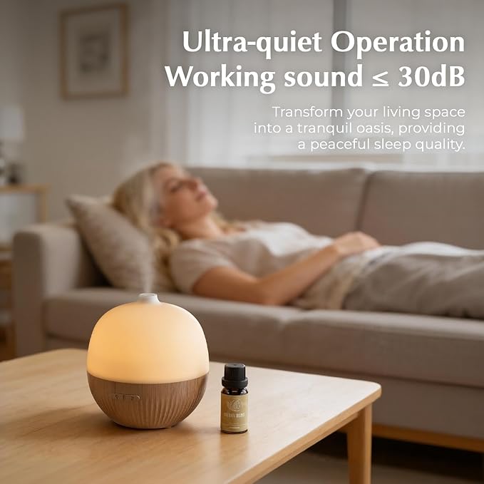 ARVIDSSON Essential Oil Diffuser 2 Pack, 100ml Aromatherapy Diffuser with Mood Light, Ultrasonic Oil Diffusers for Home, Small Diffuser for Essential Oils, Gift for Women