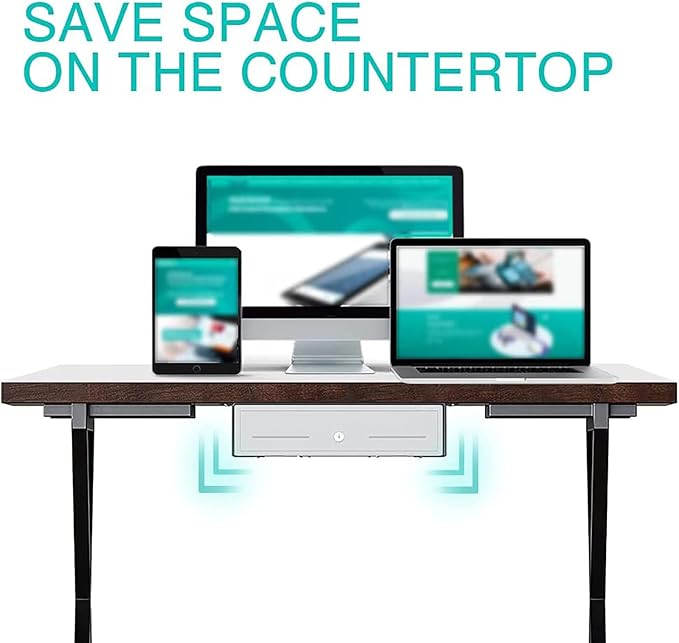 TidyFriend Cash Drawer Under Counter Mounting Brackets - Heavy Duty Steel Mounting Brackets for Installation of 16" Cash Registers Drawer Under The Counter (1)
