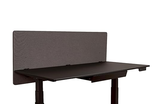 RCLM6024SG Reclaim Desktop Privacy Panel, Soundproof Desk Privacy Partition for Home or Office, 60" Width x 24" Height, Slate Gray