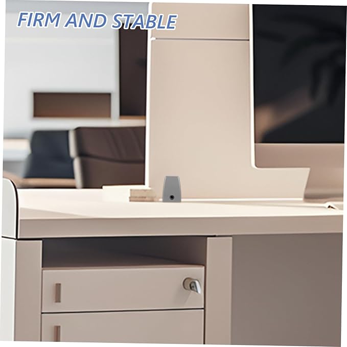 Angoily 2pcs Versatile Desk Bezel Clip Desk Soundproof Baffle Desktop Partition Sneeze Guard Clip Privacy Panel Bracket Fixed Screen