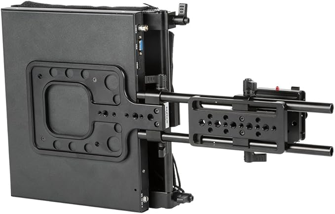 Ikan 12-inch Portable Teleprompter Kit, Adjustable Glass Frame, Easy to Assemble, Extreme Clarity (PT1200) - Black