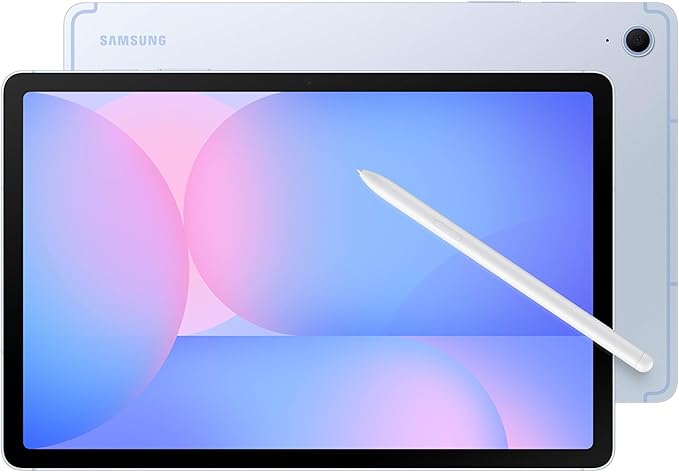 SAMSUNG Galaxy Tab S10 FE 128GB WiFi Android Tablet + Book Cover Keyboard Slim, Large Display, Long Battery Life, Powerful Processor, S Pen, US Version, 2025, 2 Yr Manufacturer Warranty, Blue