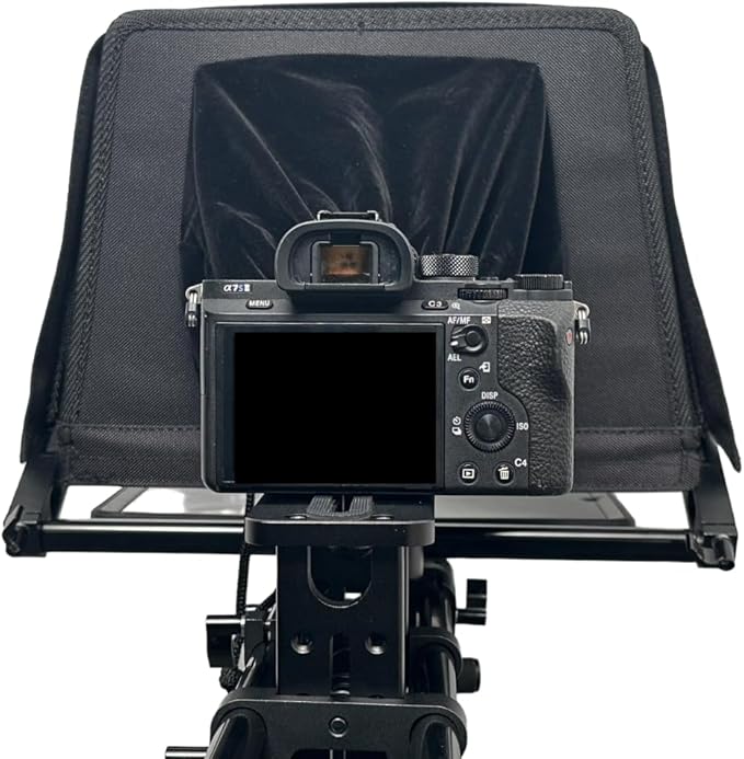 Glide Gear TMP 750 Teleprompter – All Camera & Smartphones, Tablets – 17" Glass, Hard Case, No Assembly