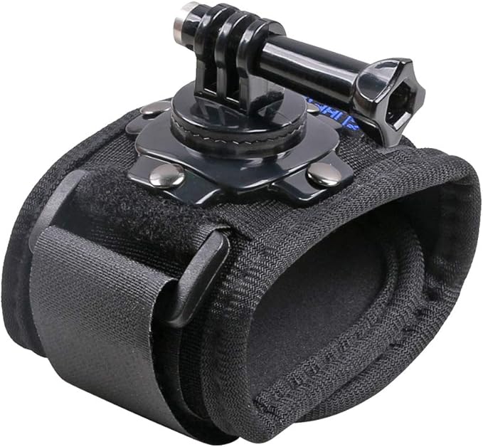 Wrist Strap Mount, 360° Rotating Arm Mount Strap Compatible with GoPro Hero 13/12/11/10/9/8/7//6/5 Black,DJI Action 6/5 pro/4/3,Insta 360 ONE R,AKASO/Campark and More Action Cameras