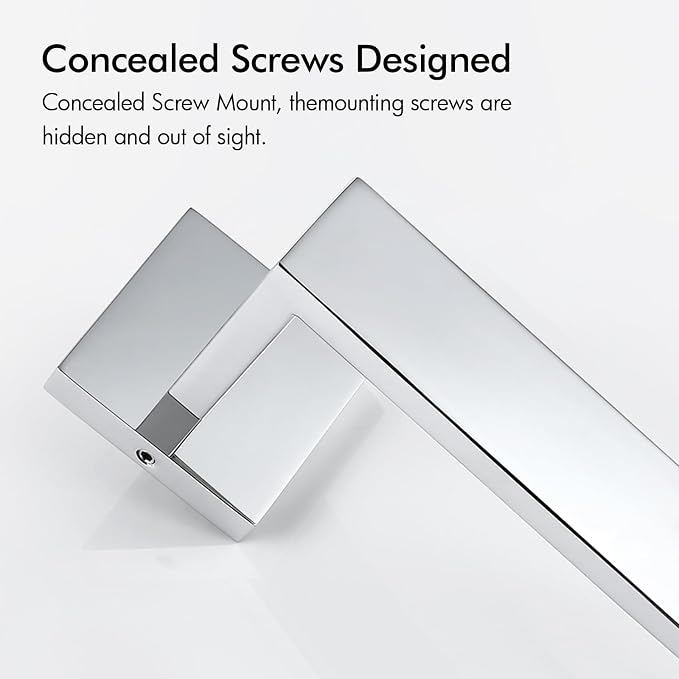 BANOLUX Towel Rack, 12-Inch Single Towel Bars for Bathroom, Towel Racks for Bathroom Wall Mounted SUS304 Stainless Steel Hand Towel Holder Heavy Duty, Chrome Towel Bar 2 Pack, A7-TB-PC-12IN-2PACK