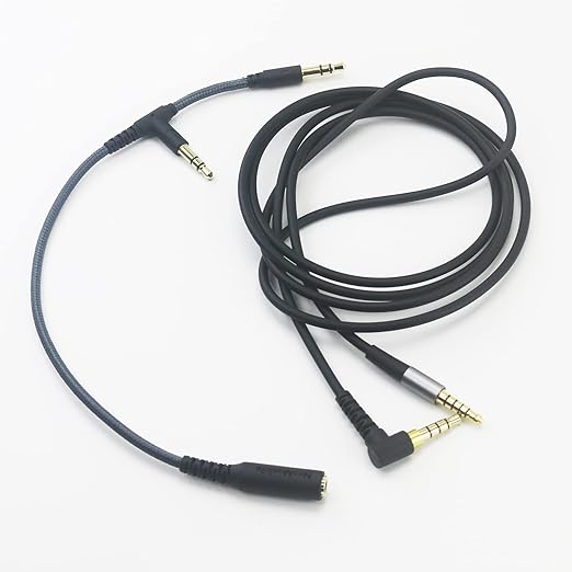 NewFantasia Replacement Audio Cable 3.5mm 5 Pole Male Compatible with SteelSeries Arctis Nova 1, 1X, Pro, 7, 7X, 1P Gaming Headset 1.3meters/4.3feet