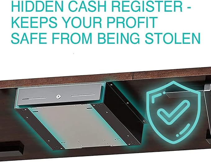 TidyFriend Cash Drawer Under Counter Mounting Brackets - Heavy Duty Steel Mounting Brackets for Installation of 16" Cash Registers Drawer Under The Counter (1)